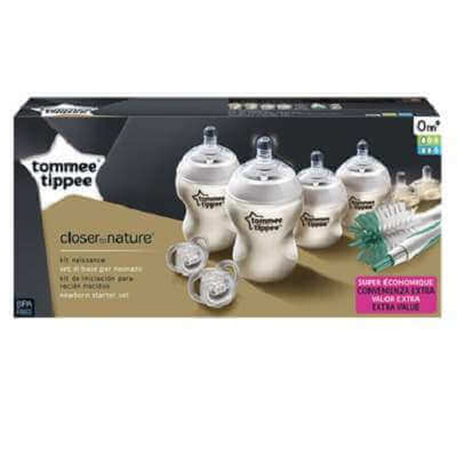 Starter kit con biberon per neonati, Tommee Tippee