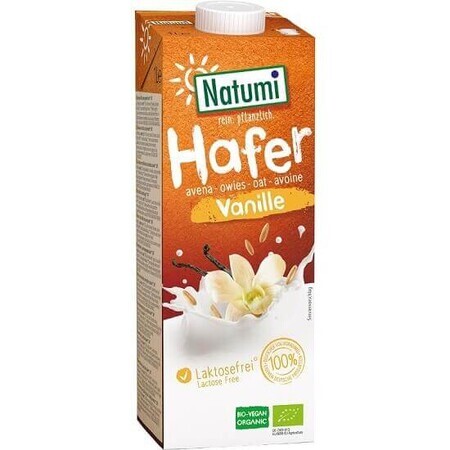 Leche de Avena Ecológica con Vainilla, 1 L, Natumi