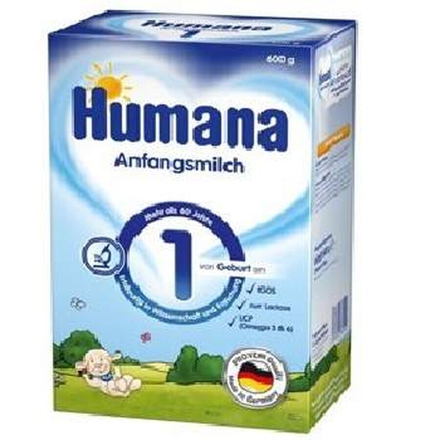 Latte in polvere Formula 1, Gr. 0 mesi, 300 g, Humana