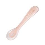 Cucchiaio in silicone, 8 mesi, Rosa, Baby