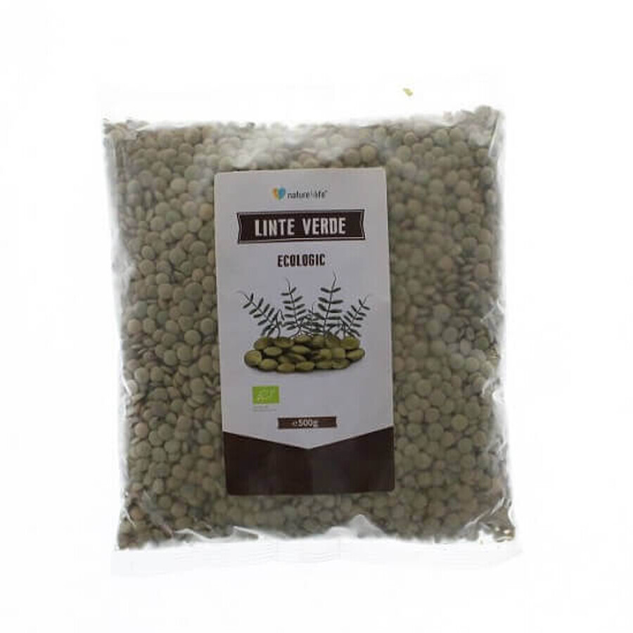 Organic green lentils, 500g, Nature4life