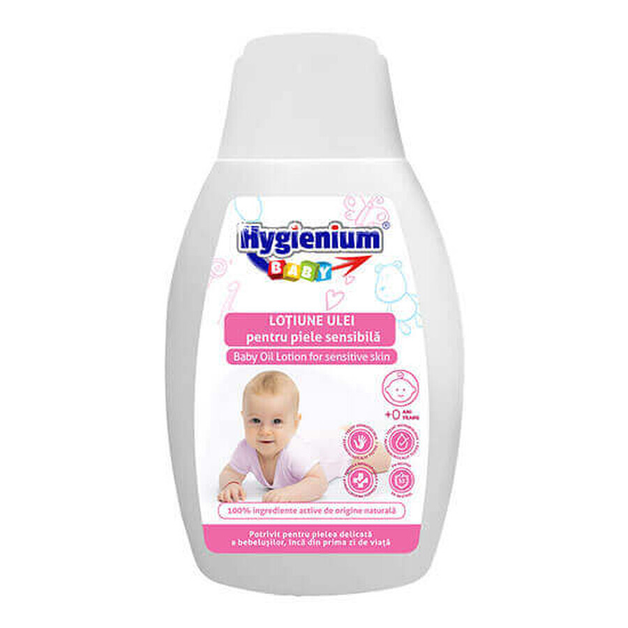 Lotiune ulei pentru piele sensibila, 300ml, Hygienium Baby