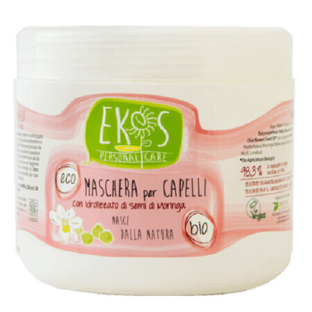 Maschera per capelli bio con semi di Moringa, 500 ml, Ekos