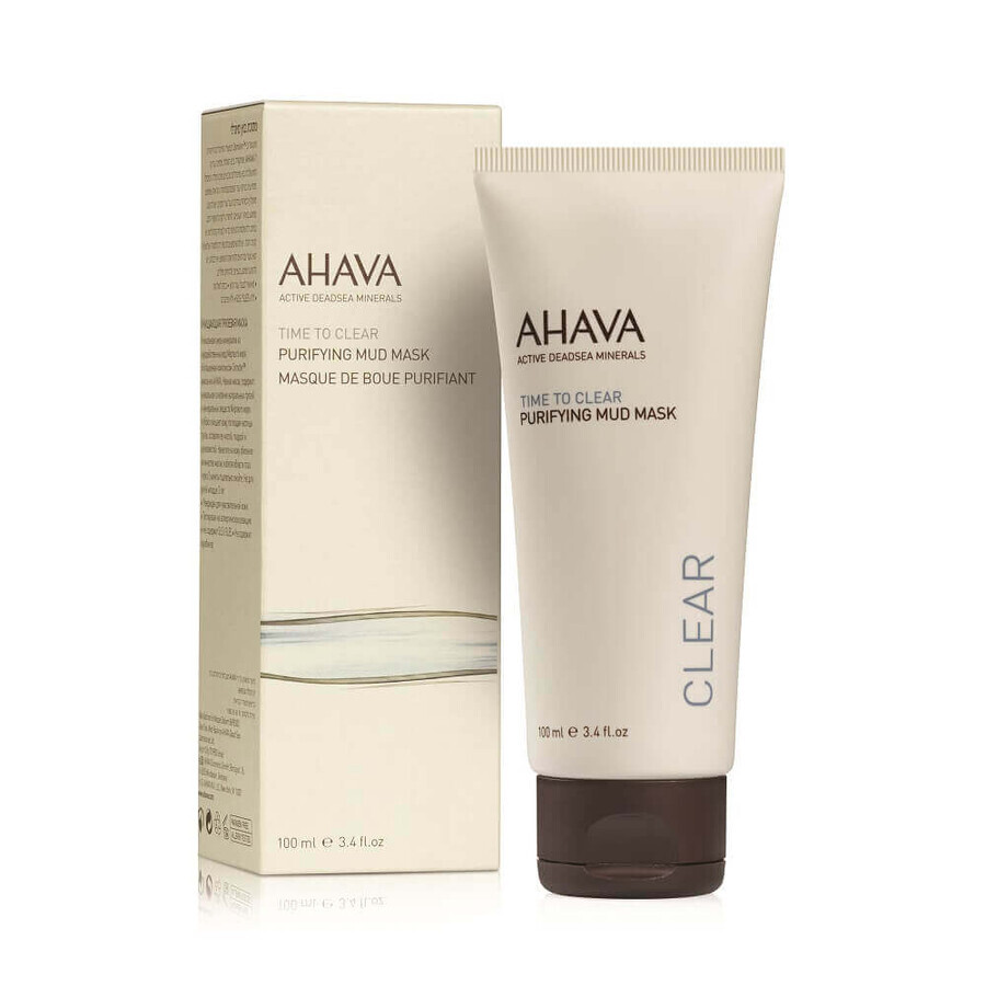 Ahava Time to Clear - Purifing Mud Mask Maschera Purificante viso, 100ml