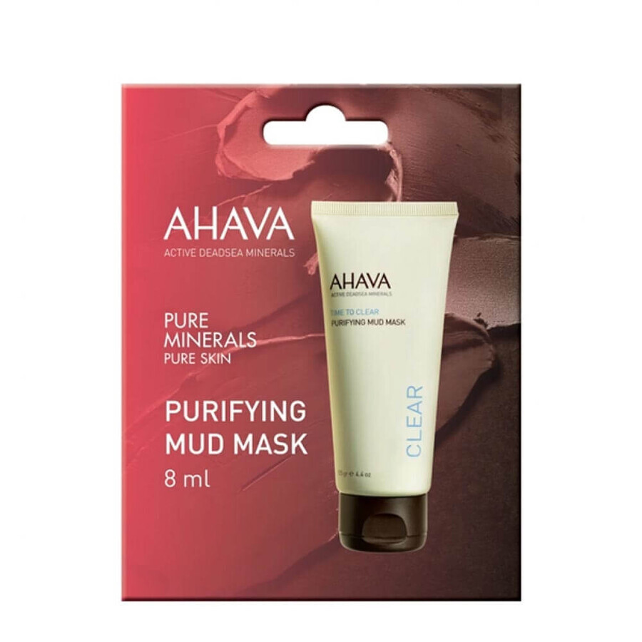 Ahava Time to Clear - Purifing Mud Mask Maschera Purificante viso, 8ml