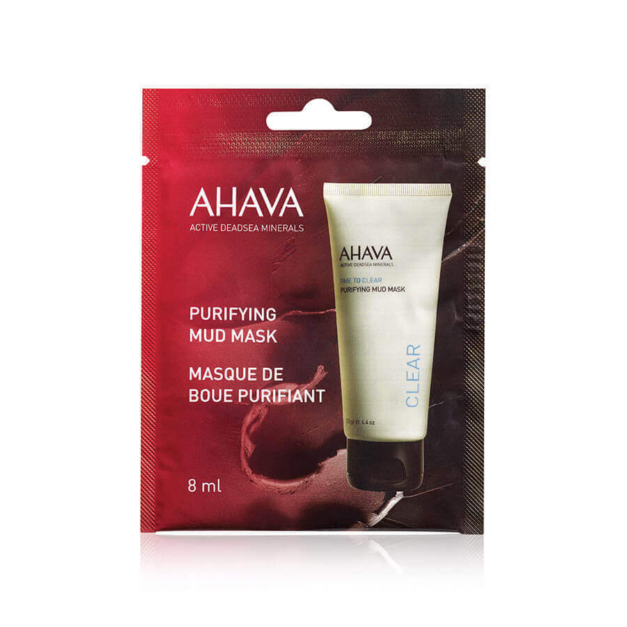 Ahava Time to Clear - Purifing Mud Mask Maschera Purificante viso, 8ml