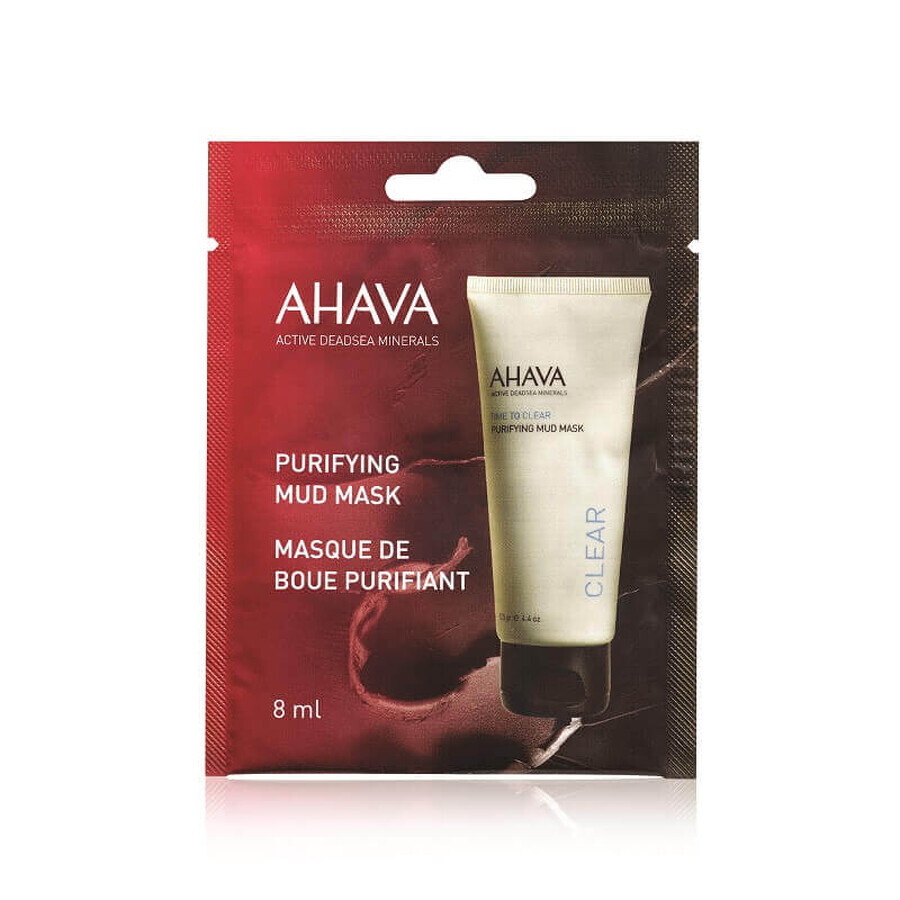 Ahava Time to Clear - Purifing Mud Mask Maschera Purificante viso, 8ml