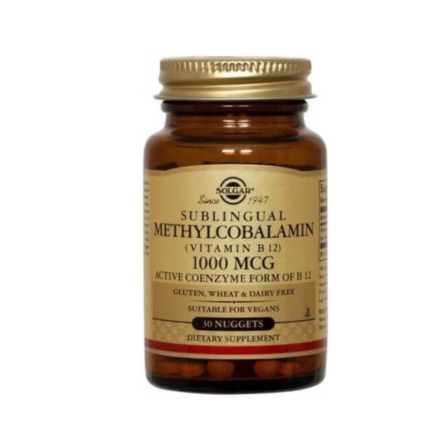 Methylcobalamin Vitamin B12 1000 μg, 30 tablet, Solgar