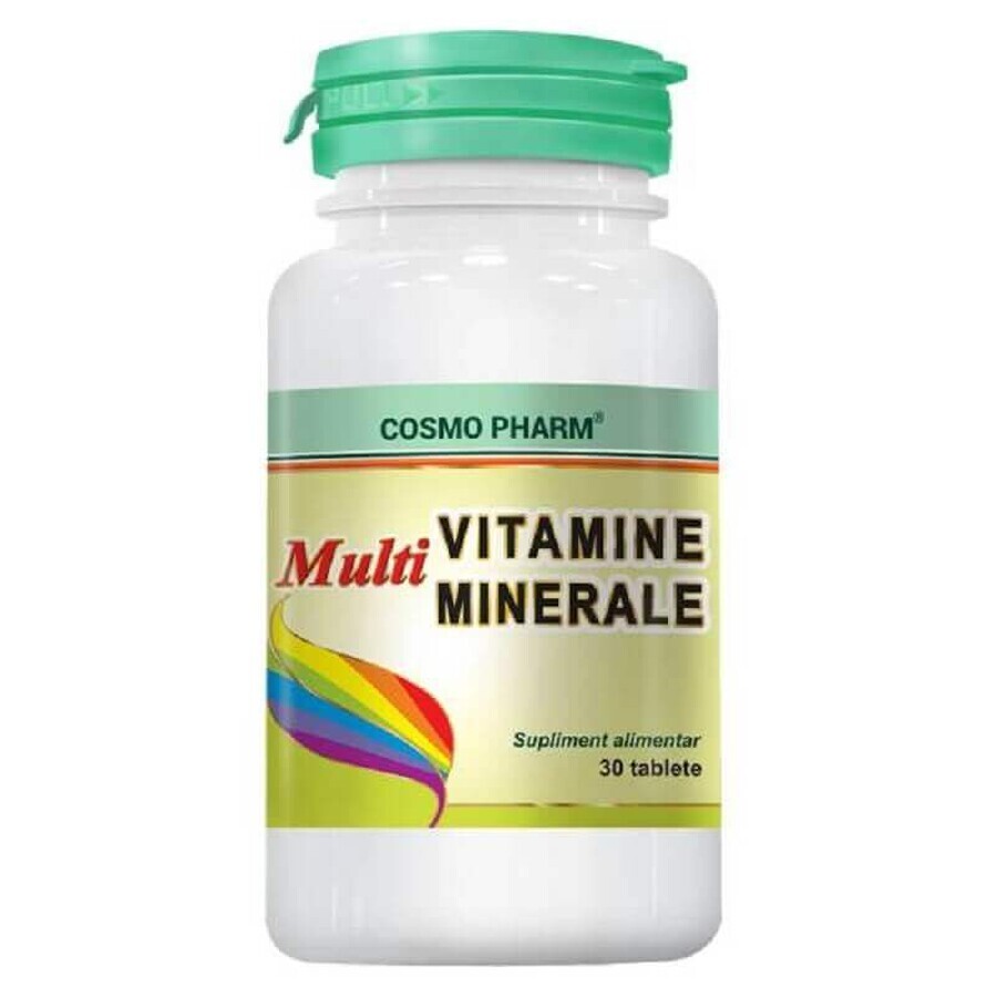 Multimineralisches Multivitamin, 30 Tabletten, Cosmopharm