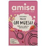 Musli with fruit and oats gluten free Organic, 325 gr, Amisa