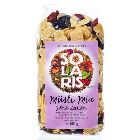 Musli mix without sugar, 150 g, Solaris