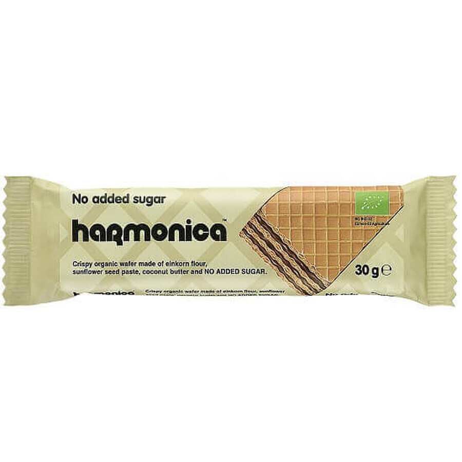 Organic crunchy Napolitana without sugar, 30 g, Harmonica