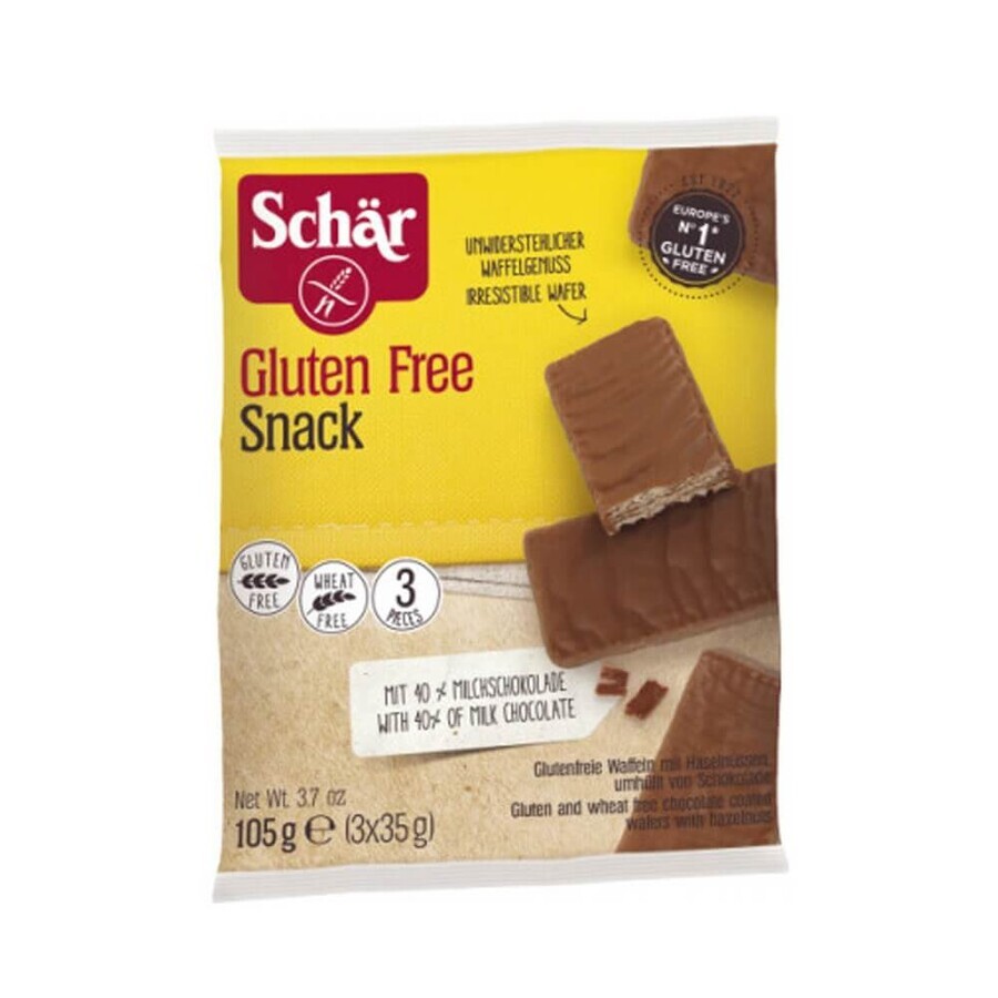 Schokoladenwaffeln Snack mit Haselnusscreme, 105g, Dr. Schar