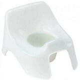 Potty with backrest, white, Thermobaby