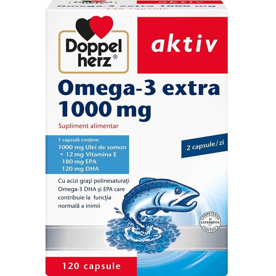 Omega-3 Extra 1000 mg, 120 capsule, Doppelherz recensioni