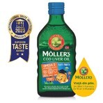 Omega 3 cod liver oil with tutti-frutti flavour for children, 250 ml, Möller's