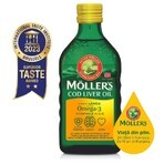 Olio di fegato di merluzzo al limone Omega 3, 250 ml, Möller's