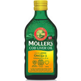 Omega 3 cod liver oil lemon, 250 ml, Moller's