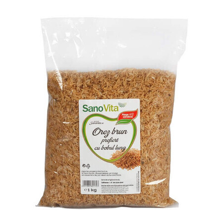 Arroz integral precocido, 1 kg, Sanovita