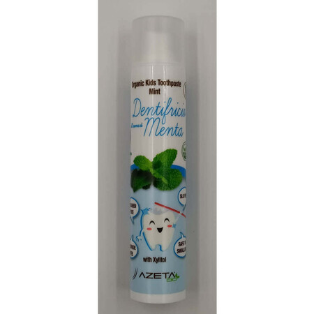 Dentifricio biologico alla menta, 3-7 anni, 50 ml, Azeta Bio