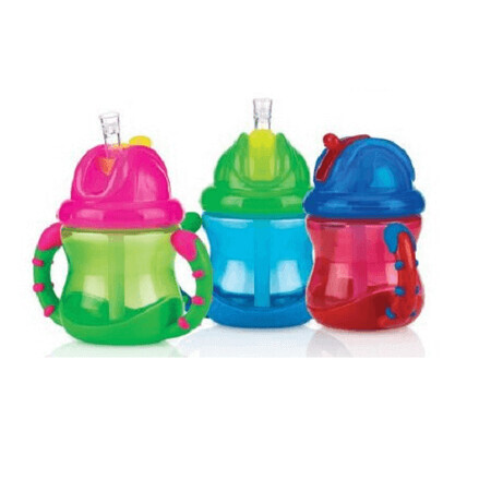 Nuby Flip It No Spill Antigoccia Con Manici 240 ml 12 Mesi + 1 Pezzo