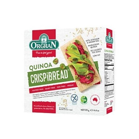 Glutenvrij meergranen- en quinoabrood, 125 g, Orgran