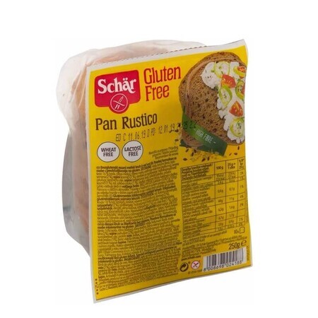 Paine Multicereale feliata fara gluten, 250 gr, Schar Pan Rustico