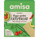 Veggie Garden Gluten Free Organic Crispbread, 100 gr, Amisa