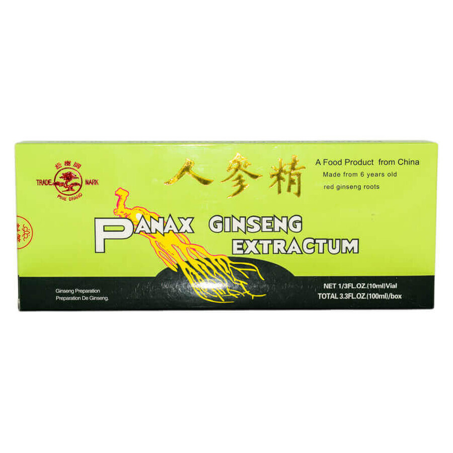 Panax Ginseng Extractum, 10 fiale x 10 ml, Sanye Intercom