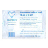 Sterile adhesive dressing with absorbent pad, 10x15 cm, EasyCare