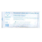 Sterile adhesive dressing with absorbent pad, 10x25 cm, EasyCare