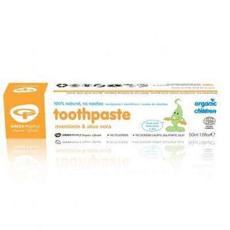 100% Organic Mandarin Toothpaste, 50 ml, Green People