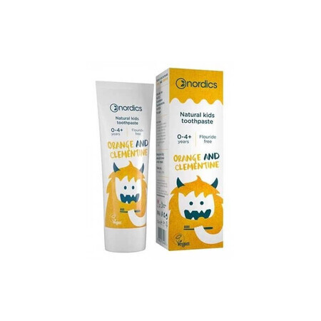 Natural children's toothpaste with orange and clementine, 50 ml, Nordics