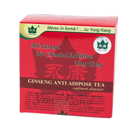 Anti-adipose tea with Ginseng, 30 sachets, Yong Kang