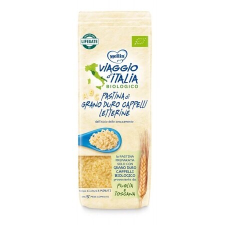 Letterine di Grano Duro Cappelli Viaggio d'Italia Mellin 320g