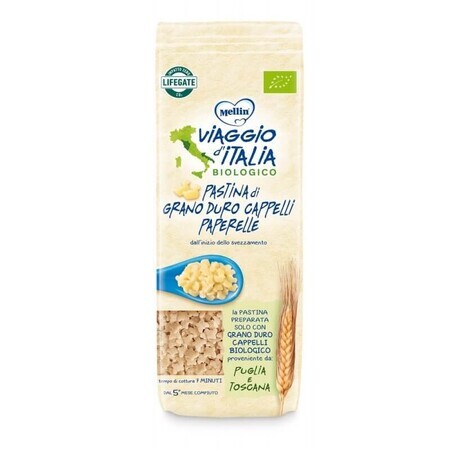 Paperelle di Grano Duro Cappelli Viaggio d'Italia Mellin 320g