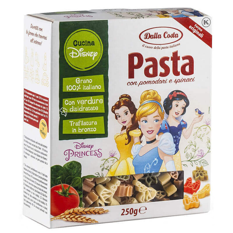 Princess tricolour durum wheat pasta, 250 g, Dalla Costa