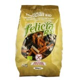 Tricolour pasta with organic rice flour, 500 gr, Felicia