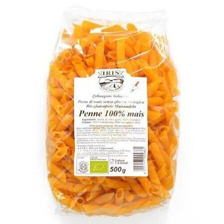 Corn Penne pasta gluten free, 500 g, Iris Bio