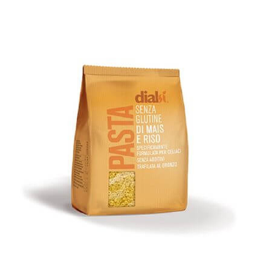 Pasta estrellada de maíz y arroz, 300 g, Dialsi