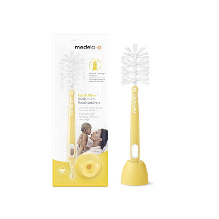 Spazzola con supporto per la pulizia di biberon e tettarelle Quick Clean, Medela