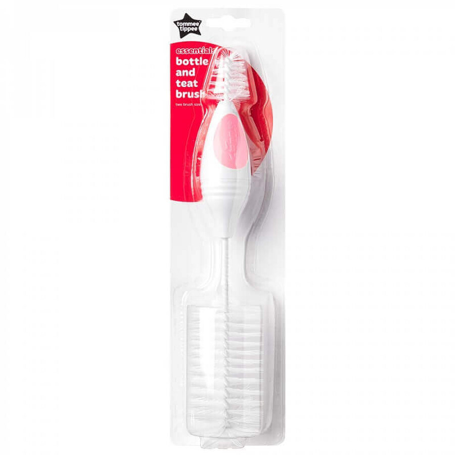 Essentials bottle and teat brush, pink, Tommee Tippee