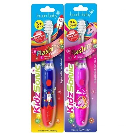 Spazzolino elettrico, KidzSonic, 3-6 anni, Brush Baby