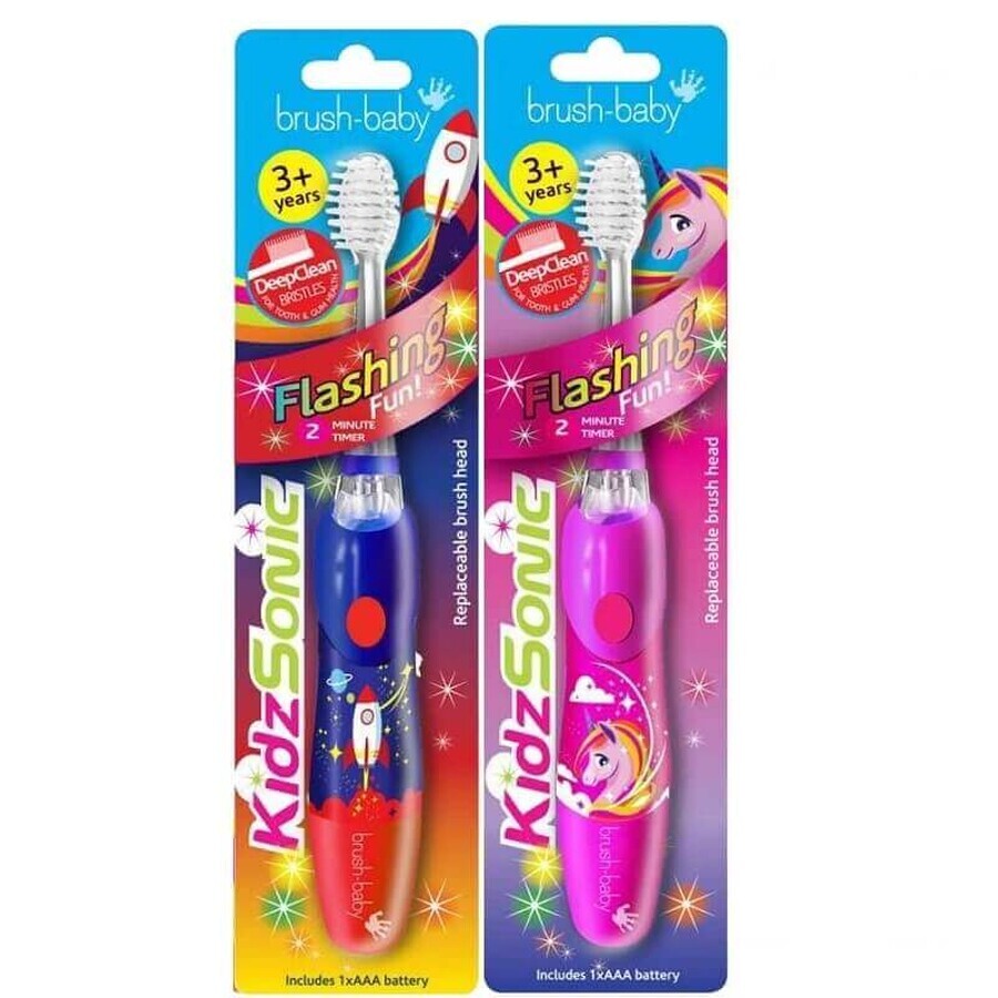 Spazzolino elettrico, KidzSonic, 3-6 anni, Brush Baby