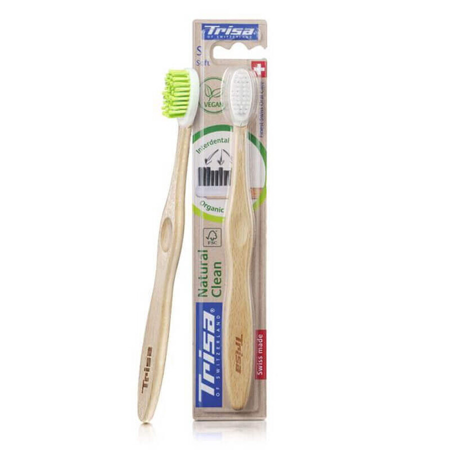 Toothbrush Natural Clean, Soft, Trisa