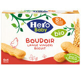 Biscotti Bio, +8 mesi, 120 g, Hero Baby