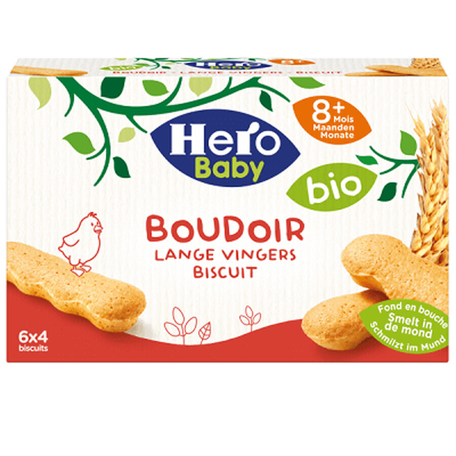 Biscotti Bio, +8 mesi, 120 g, Hero Baby