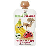 Purea biologica di banane, fragole e quinoa 100 g, Erdbar