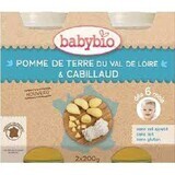 Purè di patate biologico e pesce Morun, 2x200g, +6 mesi, BabyBio