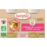 Organic puree of apples and carrots, +4months, 2X130g, BabyBio